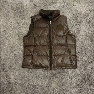 Women's Brown Puffer Vest